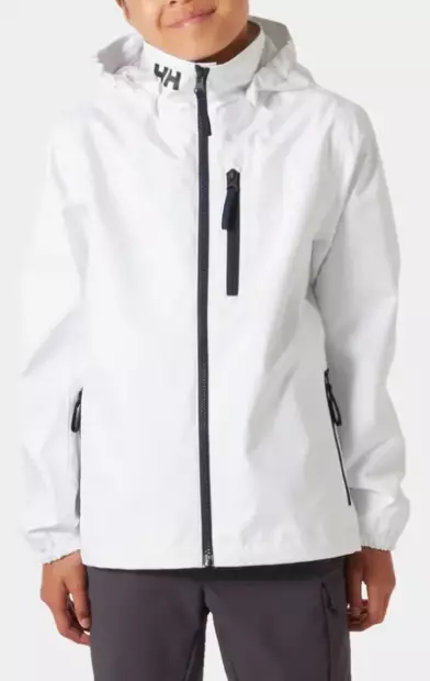 Helly Hansen Crew Hooded lasten ulkoilutakki valkoinen - Lasten urheilutakit ja puvut - 41813-001 - 1