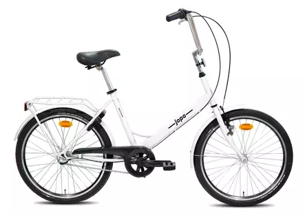 Helkama Jopo 24" 3v polkupyörä valkoinen - Nuorten pyörät 24" - 26" - 6417492001585 - 1