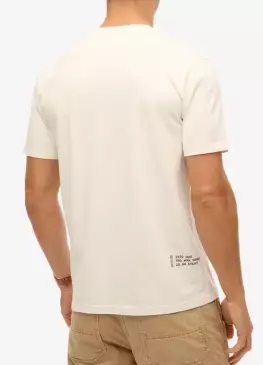 Superdry Utility Sport Graphic T-Shirt miesten t-paita luonnonvalkoinen - Miesten t-paidat - 50630685175 - 2